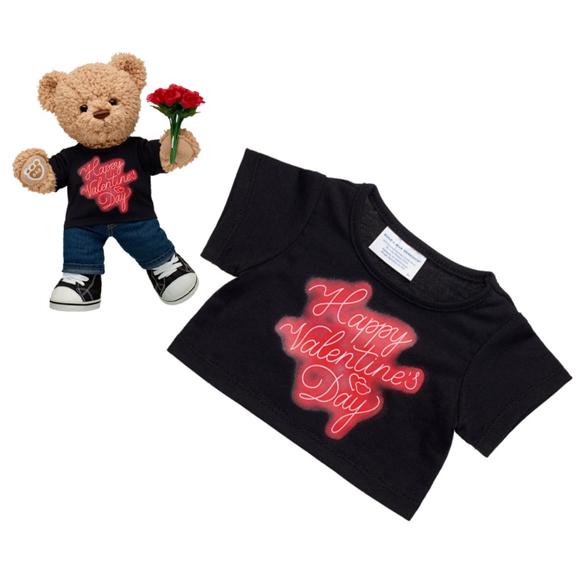 Polera Neon Valentine Build-A-Bear